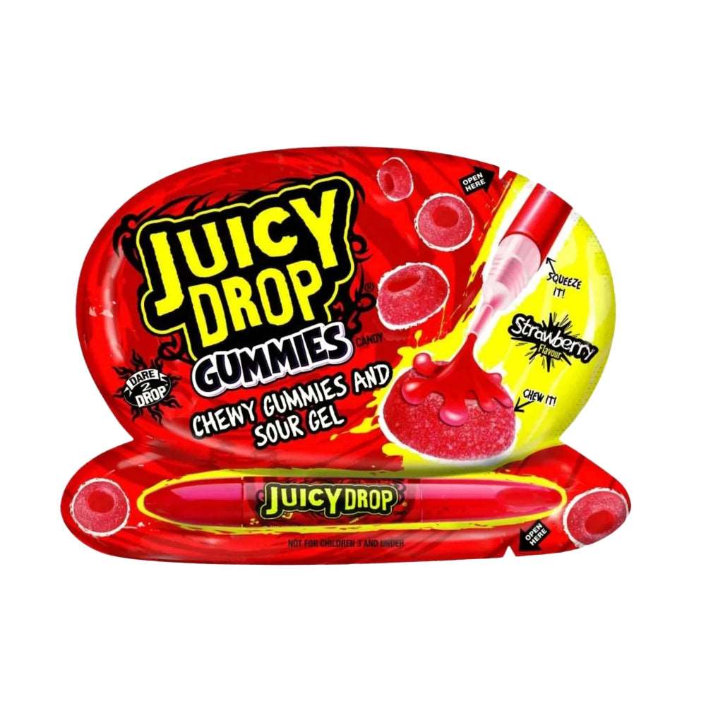 Juicy Drop - Strawberry Gummies Sour Gel, 57g