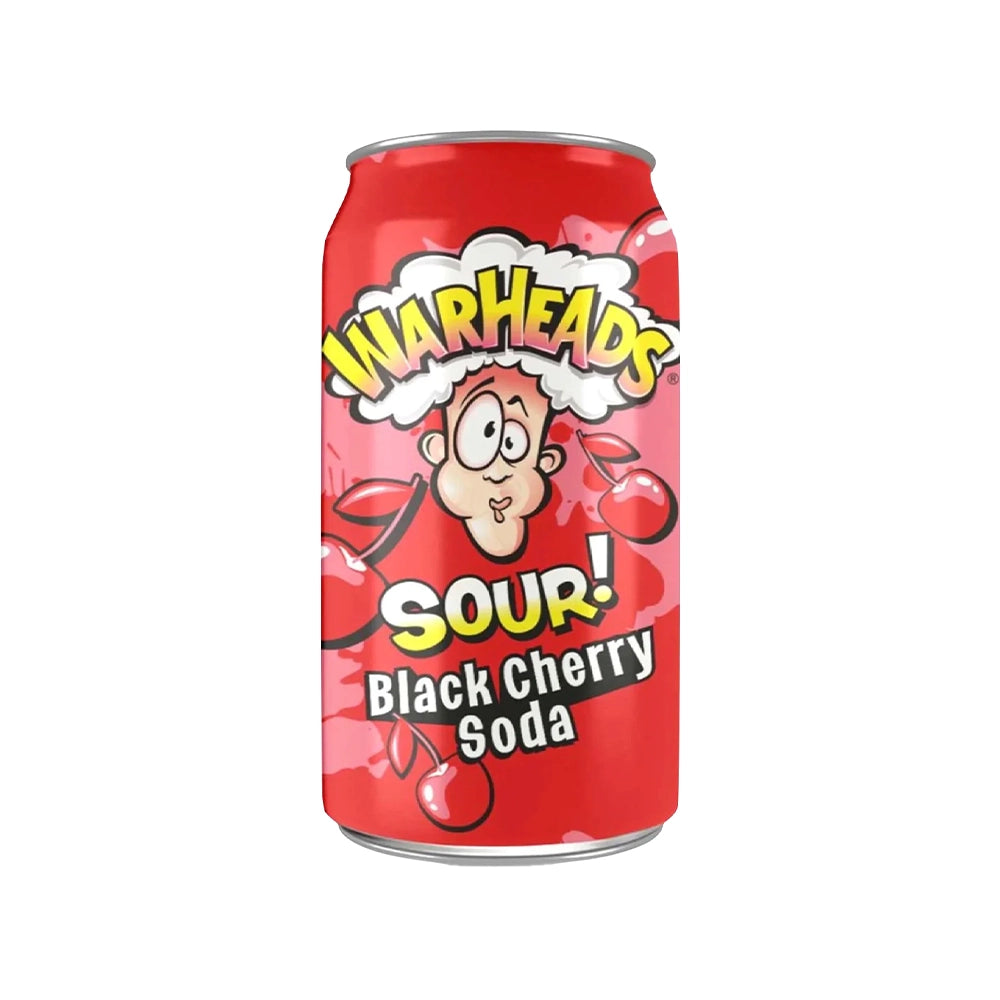 Warheads - Black Cherry Sour Soda, 355ml