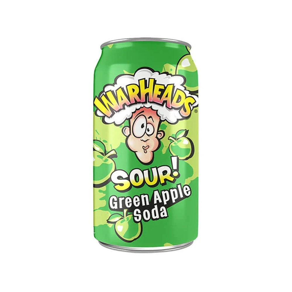 Warheads - Green Apple Sour Soda, 355ml