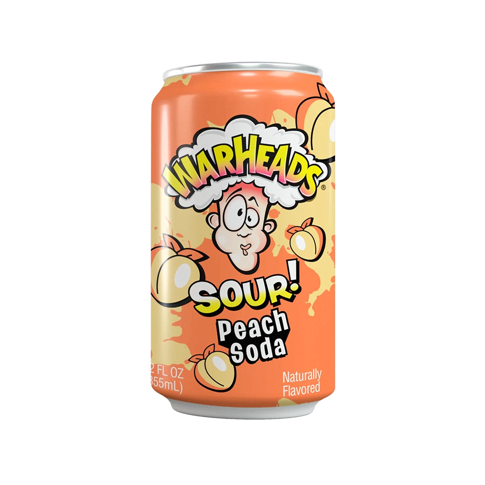 Warheads - Peach Sour Soda, 355ml